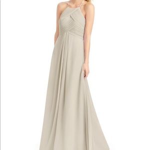 AZAZIE bridesmaid dress in taupe/beige sz 8